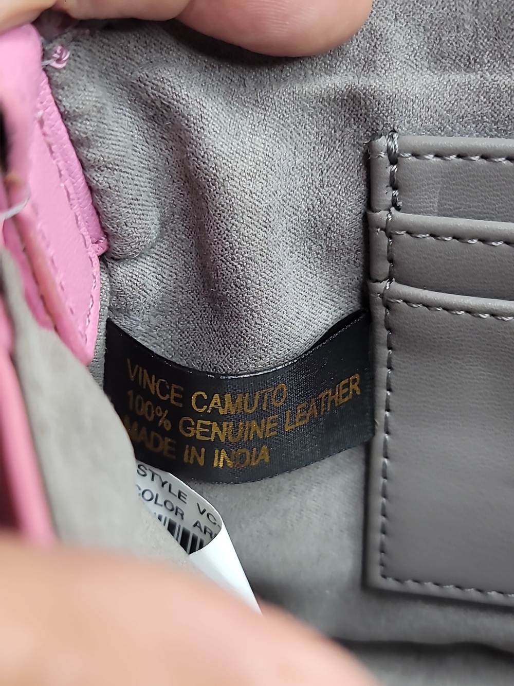 Vince Camuto Lefto Leather Crossbody Bag in the shade "Arresting Pink EUC - Picture 9 of 11